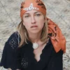 Foulard en coton Bandana Crustacés - rose corail - Maison Lecomte Flament | Manoir Plume