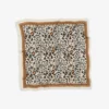 Foulard en laine et soie Léo - beige et camel - Maison Lecomte Flament | Manoir Plume