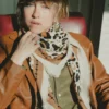 Foulard en laine et soie Léo - beige et camel - Maison Lecomte Flament | Manoir Plume