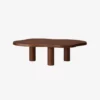Table basse en placage de chêne et frêne Jeanne - marron foncé - Gabrielle Paris | Manoir Plume
