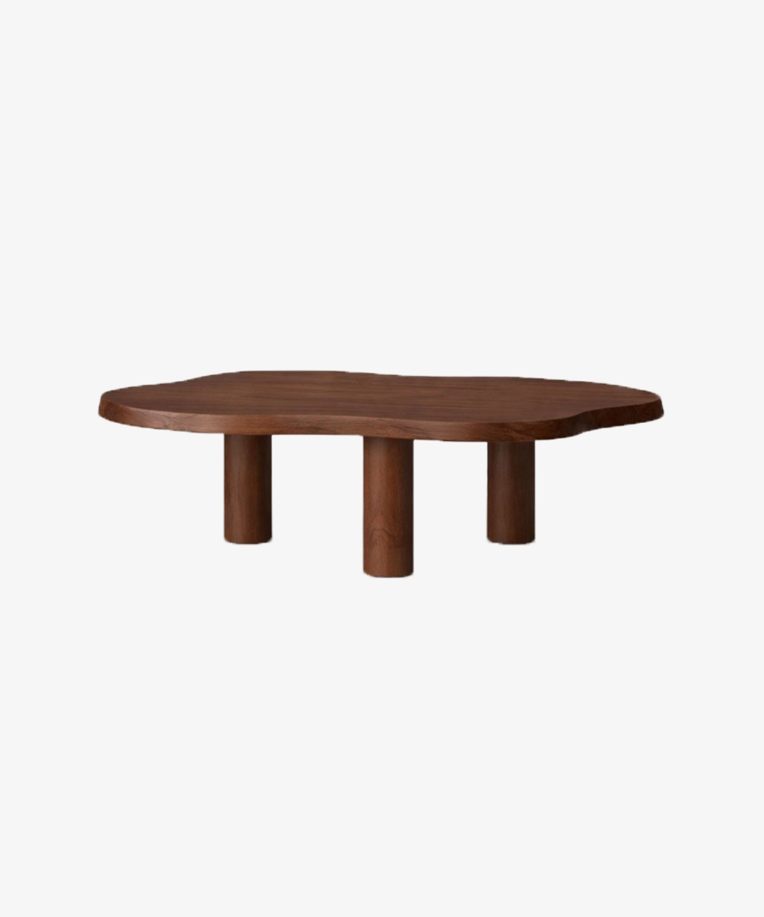 Table basse en placage de chêne et frêne Jeanne - marron foncé - Gabrielle Paris | Manoir Plume
