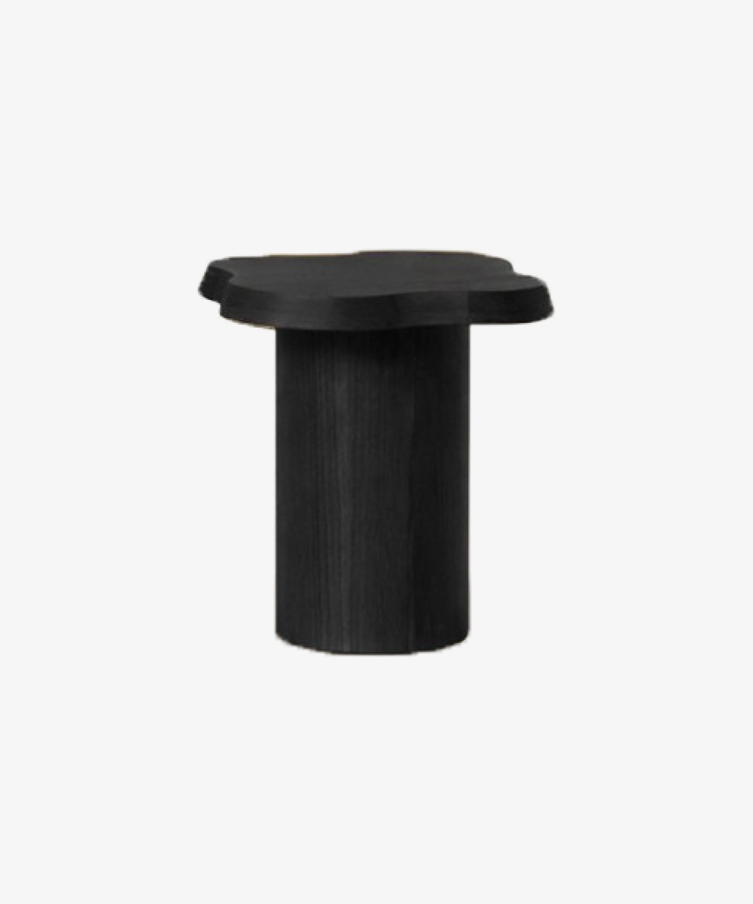 Table d'appoint en placage de chêne et frêne Mahaut - noir - Gabrielle Paris | Manoir Plume