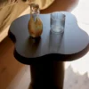 Table d'appoint en placage de chêne et frêne Mahaut - noir - Gabrielle Paris | Manoir Plume