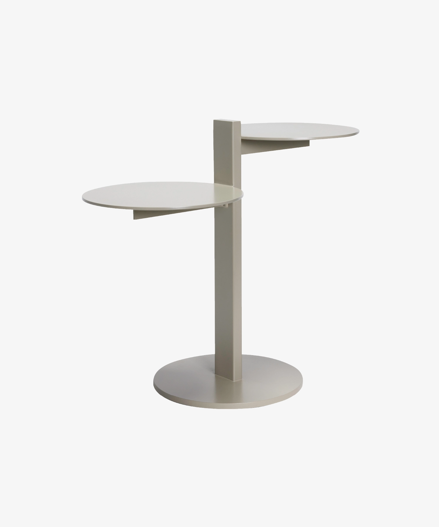 Table d'appoint en métal Platform - sable - Hübsch | Manoir Plume