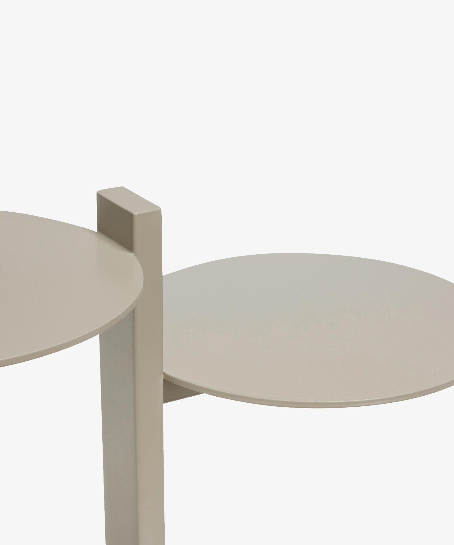 Table d'appoint en métal Platform - sable - Hübsch | Manoir Plume