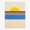 Tapis enfant en coton bio Sunset - bleu - Bleuu Studio | Manoir Plume